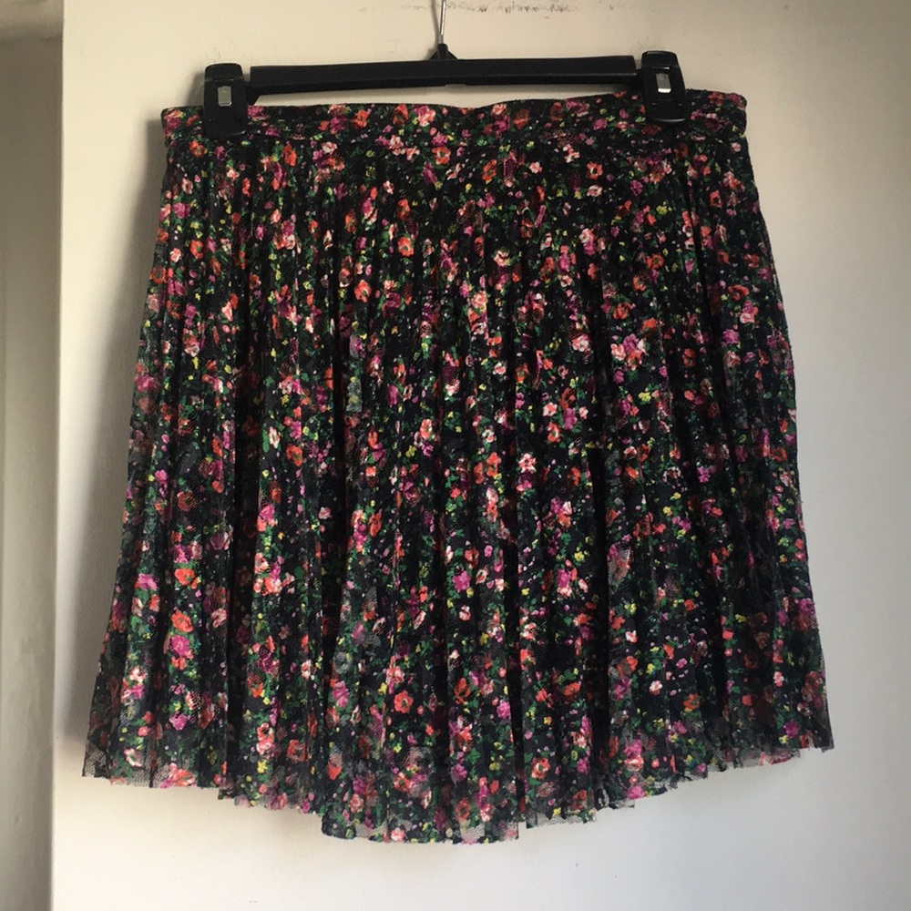 Topshop Floral Mini Skirt
